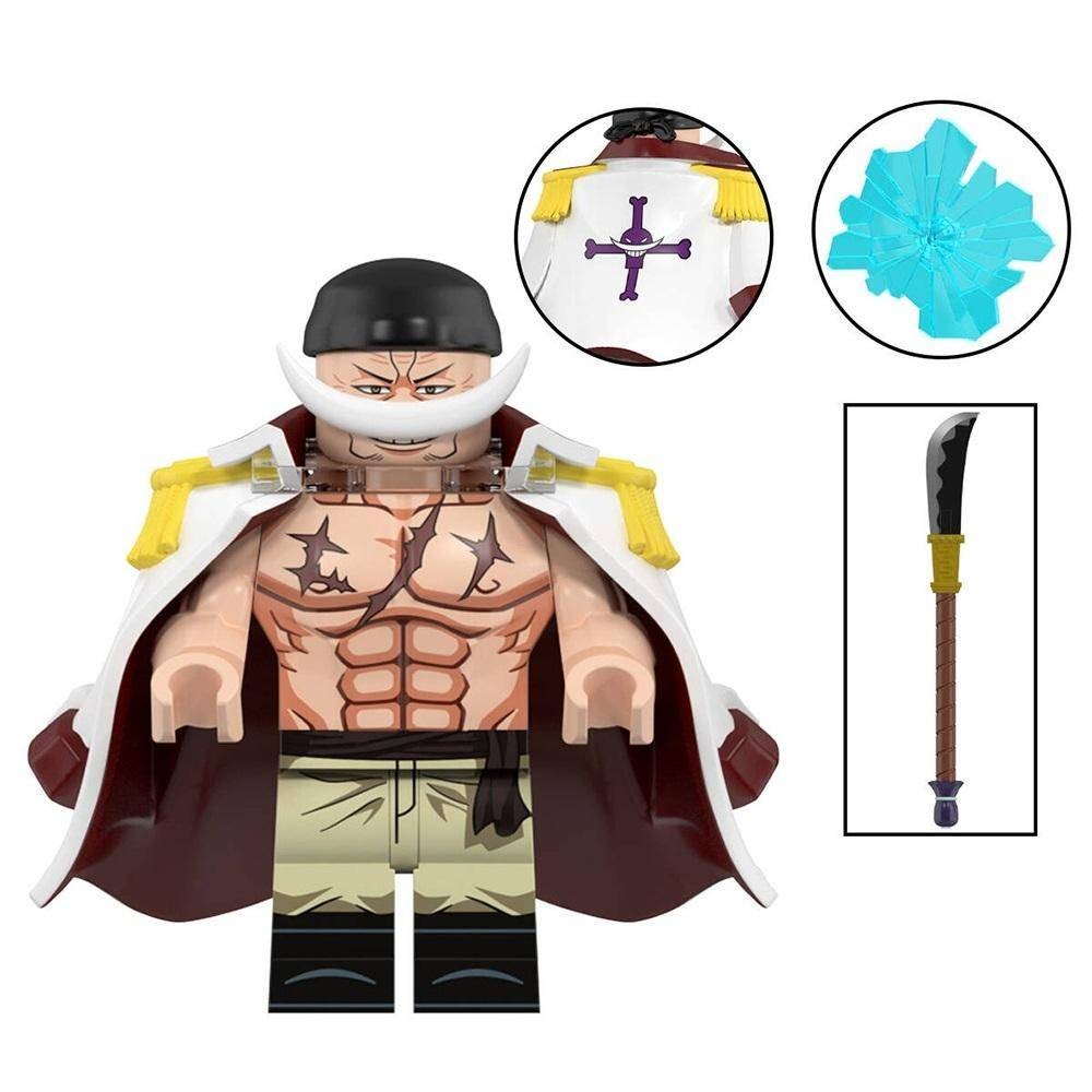 Edward Newgate Custom One Piece Anime Minifigure - Minifigure Bricks