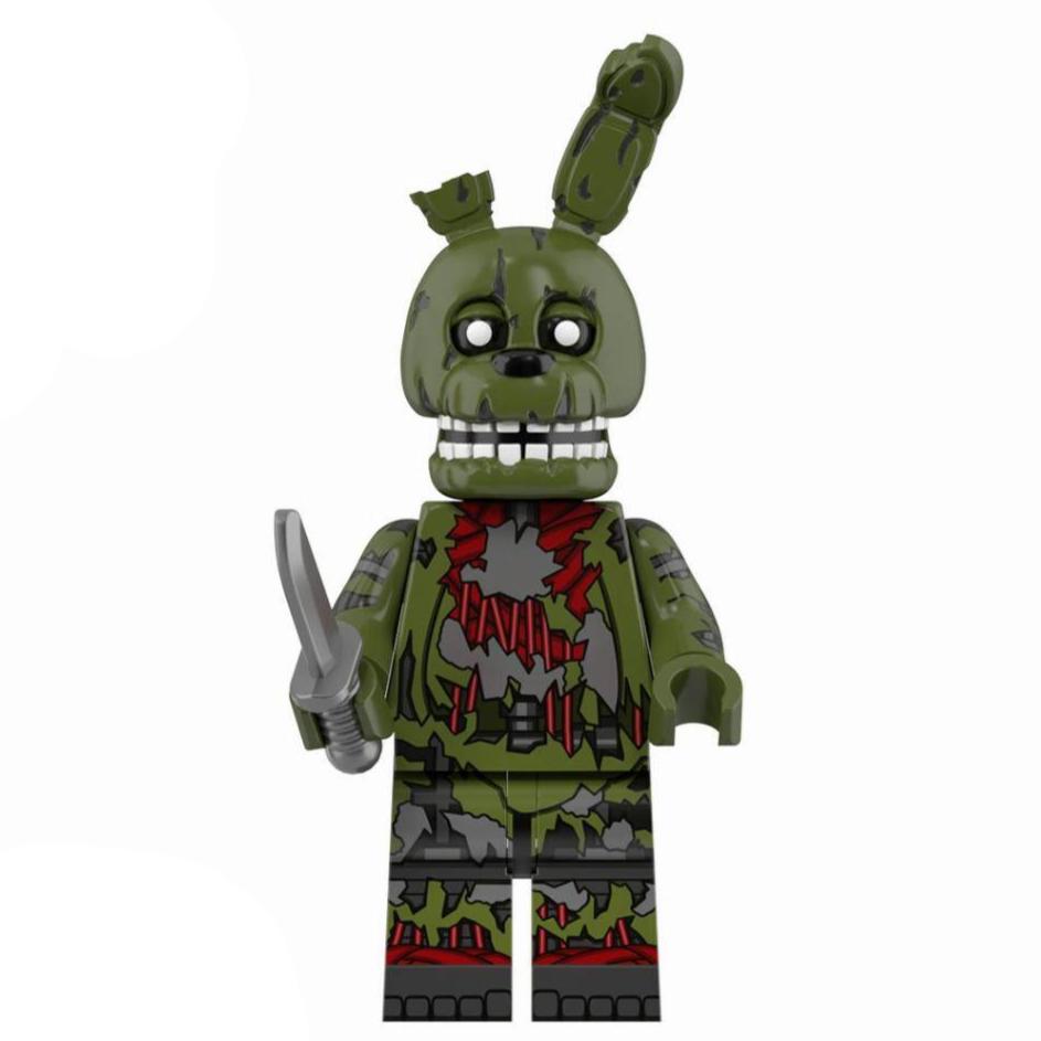 Springtrap from Five Nights at Freddy's Custom Horror Minifigure - Minifigure Bricks