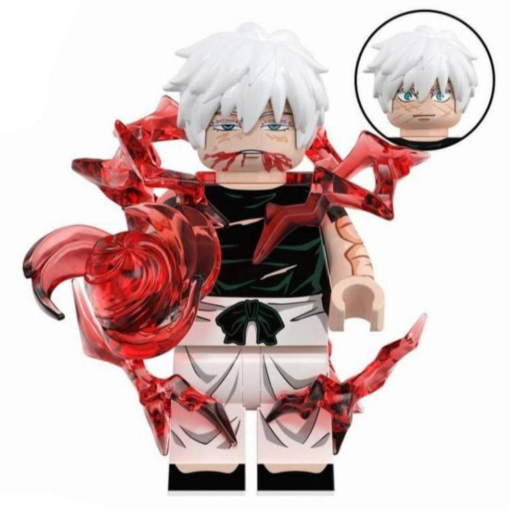 Gojo Satoru from Jujutsu Kaisen Custom Anime Minifigure - Minifigure Bricks