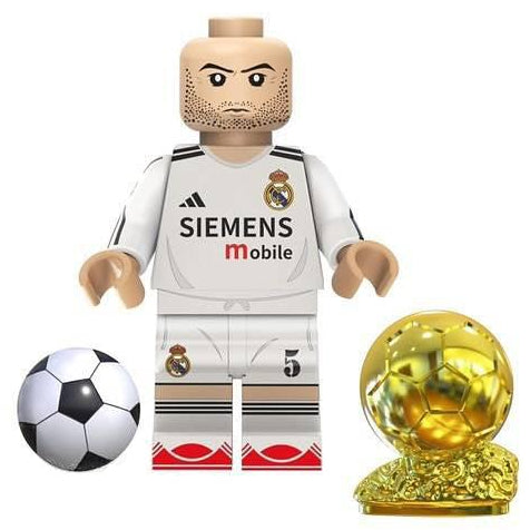 Zinedine Zidane (Real Madrid) Custom Football Legend Minifigure - Minifigure Bricks