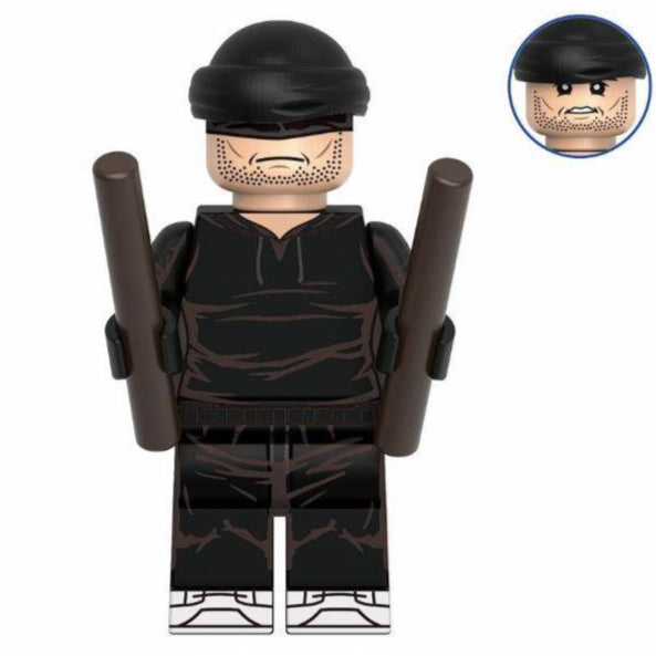 Daredevil (Man in Black) Custom Marvel Superhero Minifigure - Minifigure Bricks