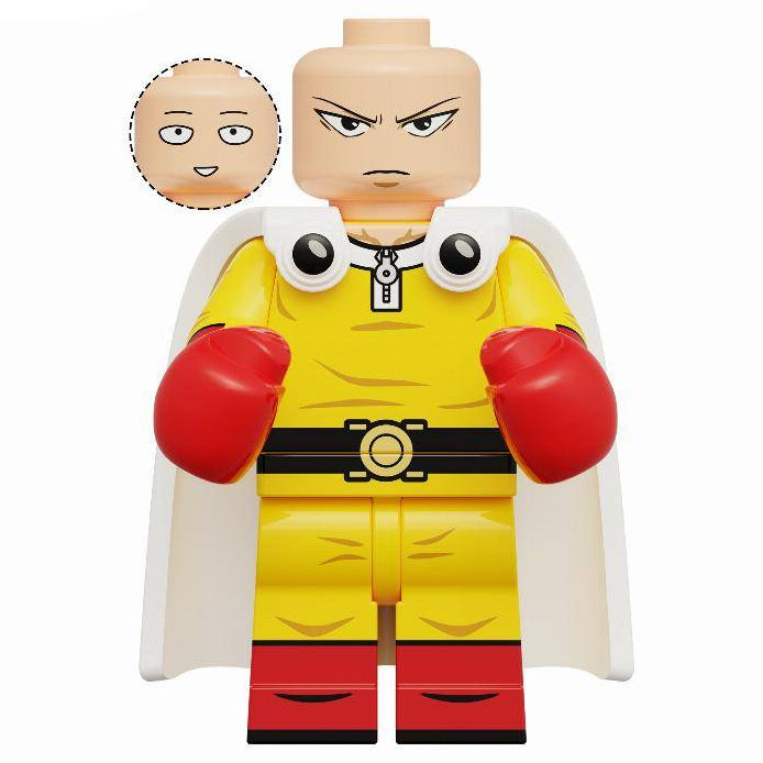 Saitama (One-Punch Man) Custom Anime Minifigure - Minifigure Bricks