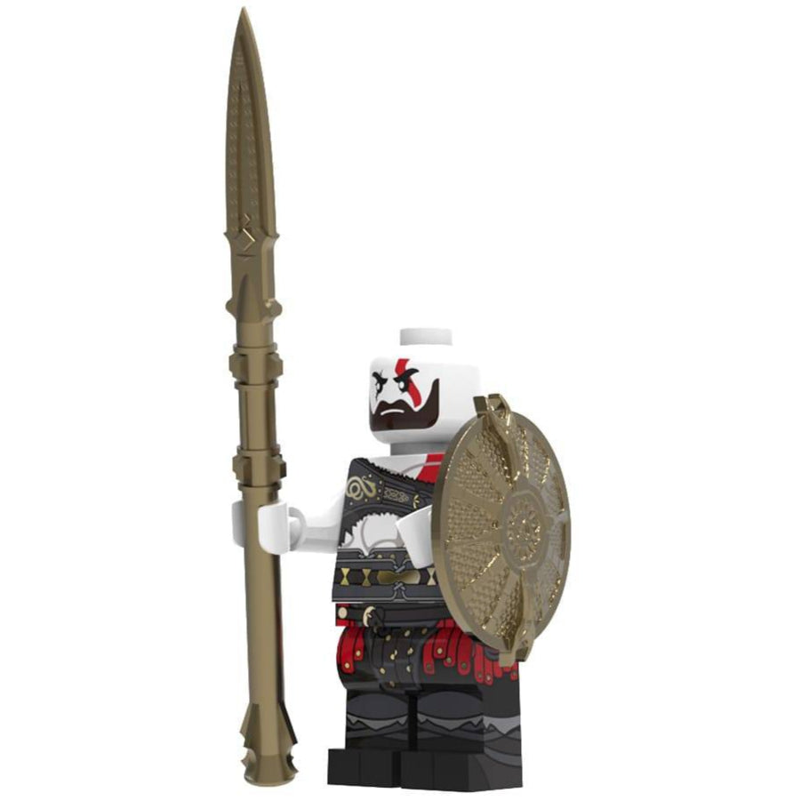Kratos Movable Arm Custom God of War Video Game Minifigure - Minifigure Bricks