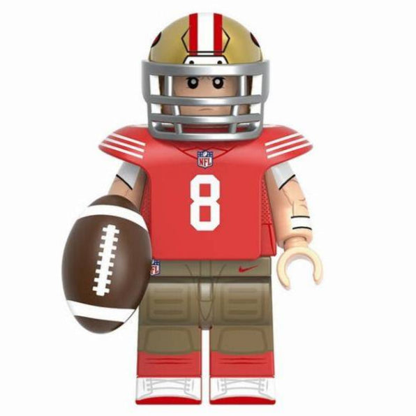 Steve Young American Football Player Minifigure - Minifigure Bricks