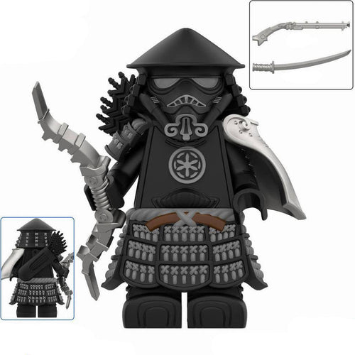 Black Samurai Stormtrooper custom Star Wars Minifigure - Minifigure Bricks