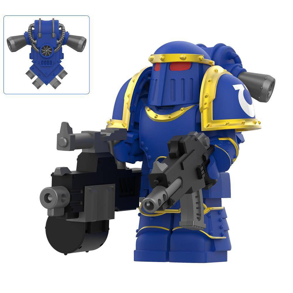 Ultramarine From Warhammer 40K Minifigure - Minifigure Bricks