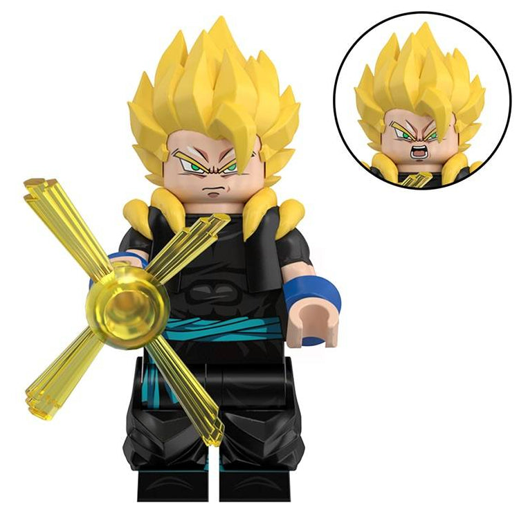 Xeno Gogeta From Dragon Ball Z Custom Minifigure - Minifigure Bricks