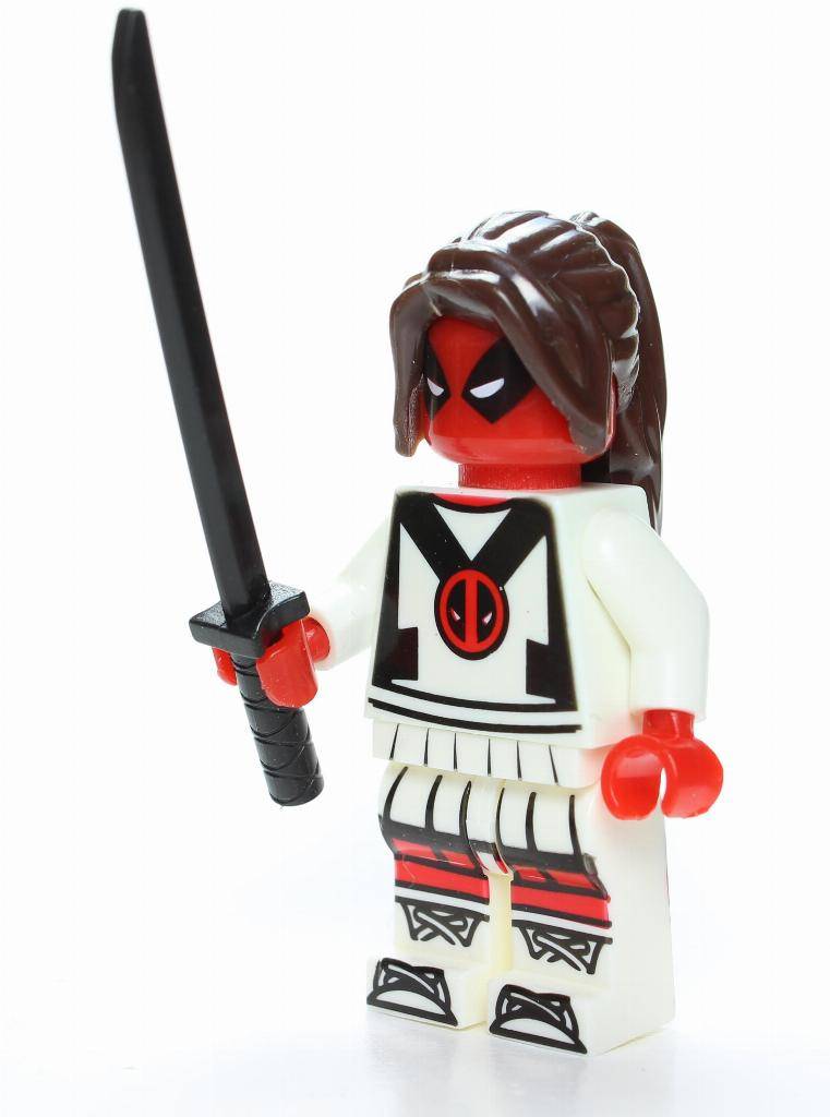 Cheerleader Deadpool Custom Marvel Minifigure - Minifigure Bricks