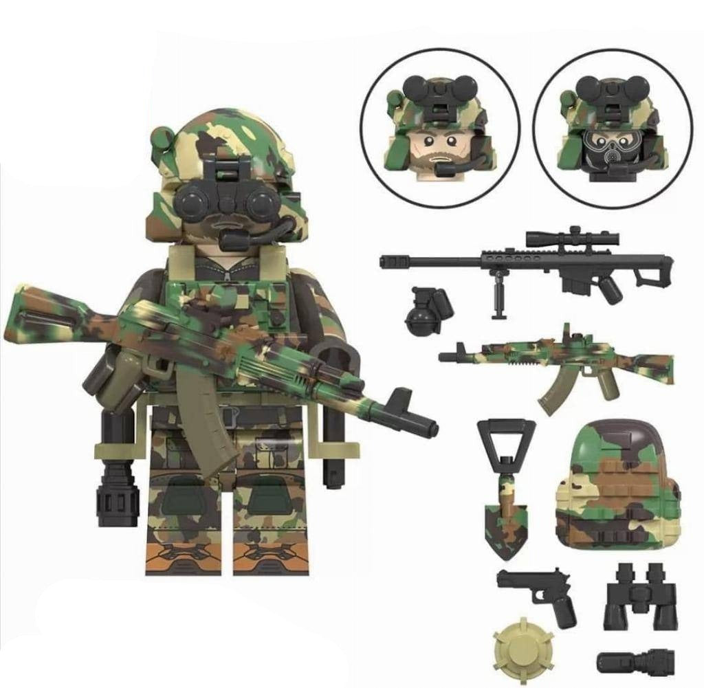 Russian Alpha Group Soldier Custom Military Minifigure - Minifigure Bricks