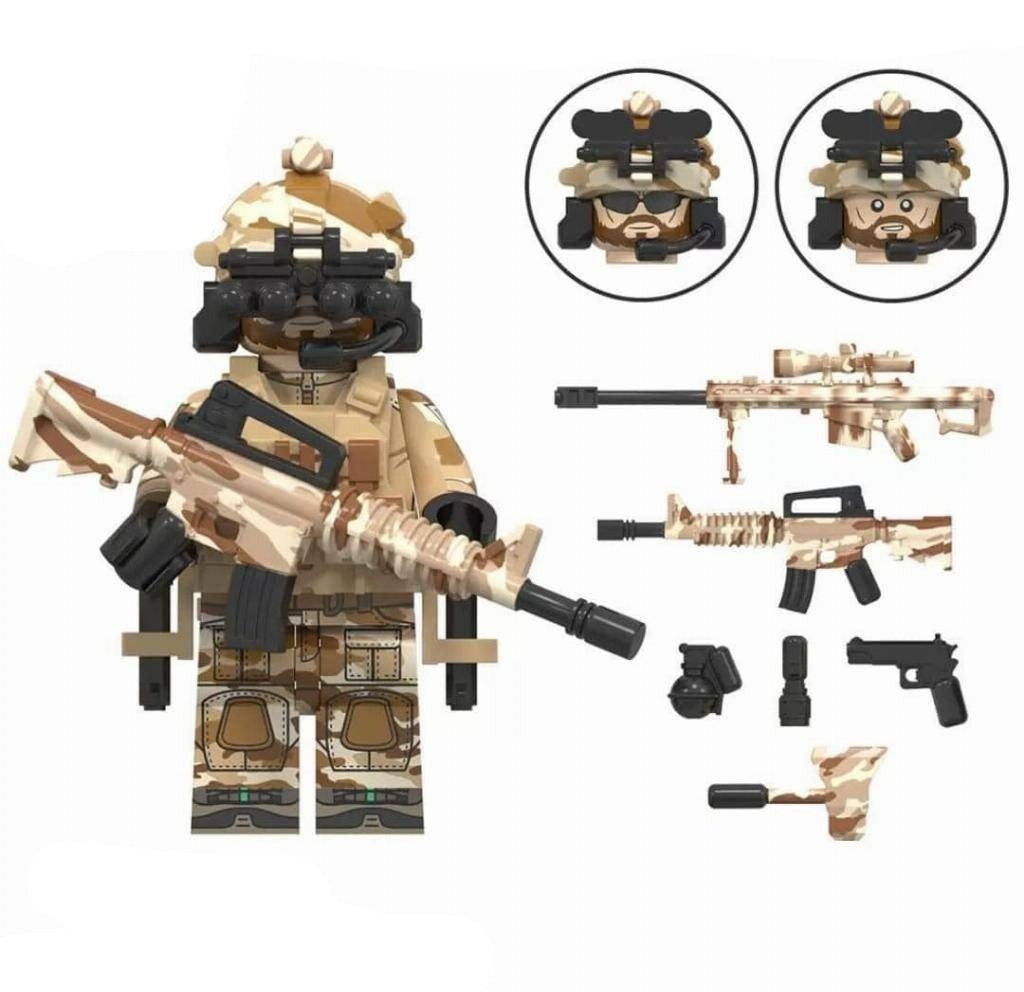 US Delta Special Forces Soldier Custom Military Minifigure - Minifigure Bricks