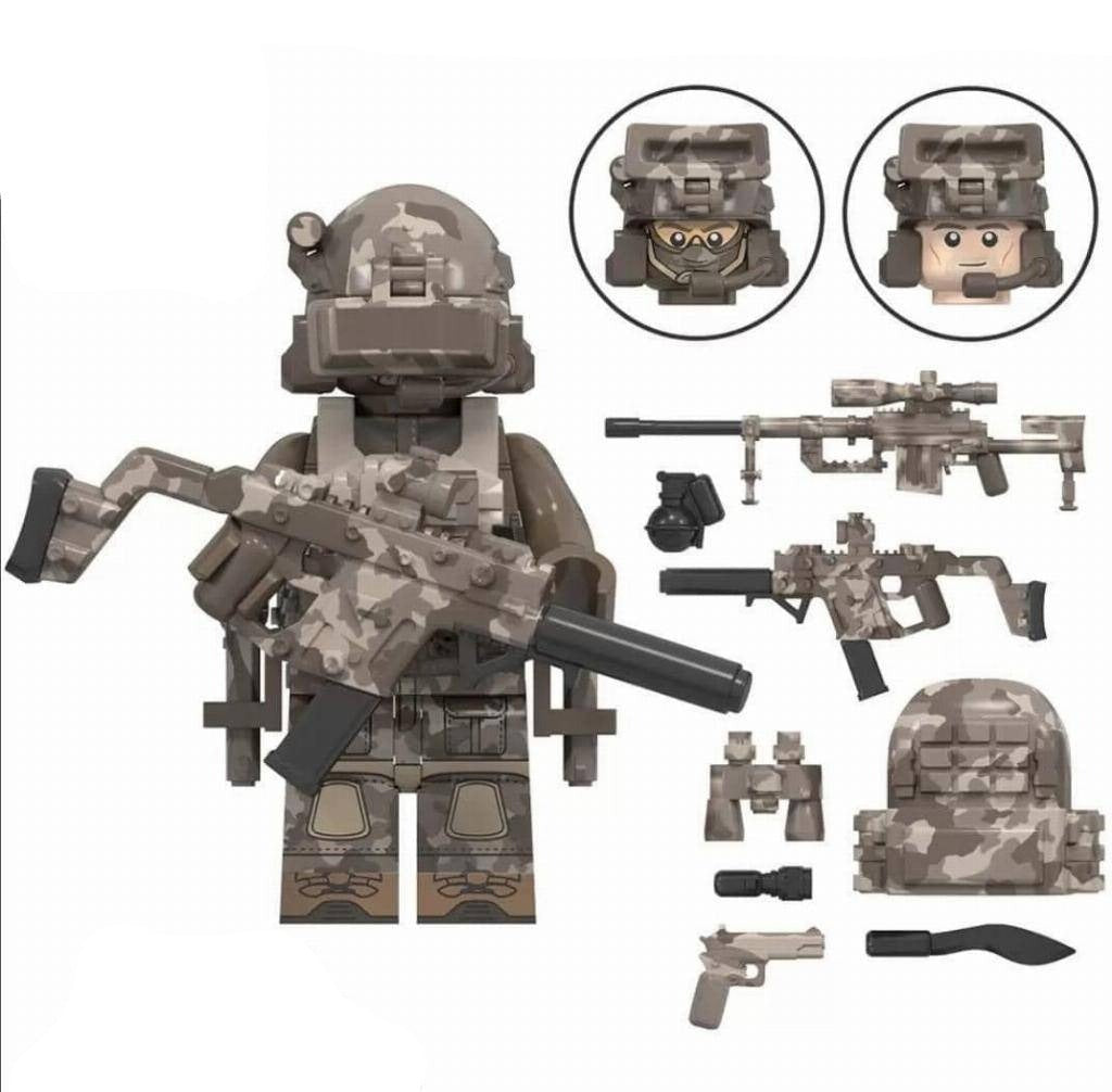 Special Operation Forces Soldier Custom Military Minifigure - Minifigure Bricks