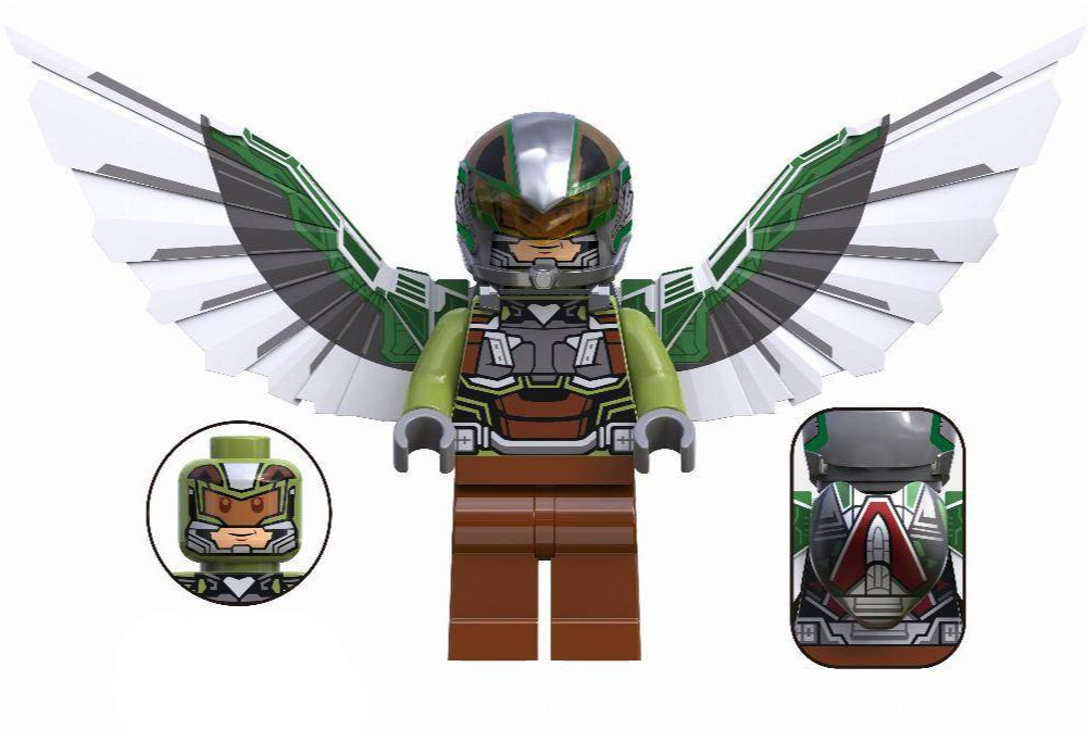 Falcon (Joaquín Torres) (Brave New World) Custom Marvel Superhero Minifigure - Minifigure Bricks