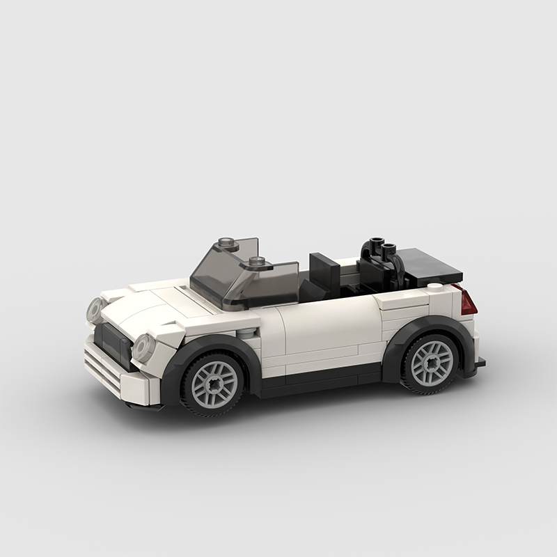 Mini Cooper Convertible Custom Car MOC