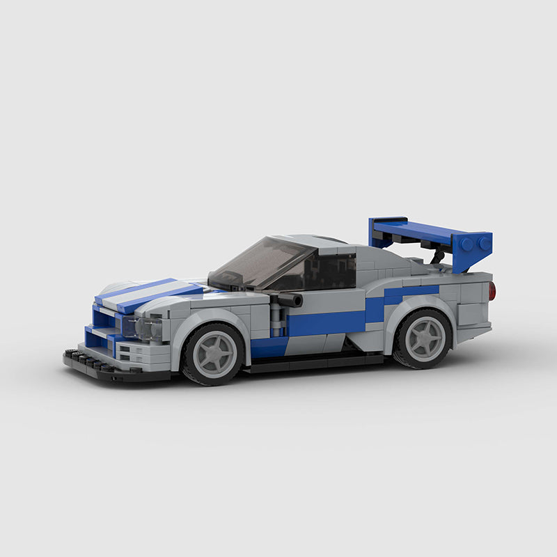 Nissan Skyline R34 Car MOC - Minifigure Bricks