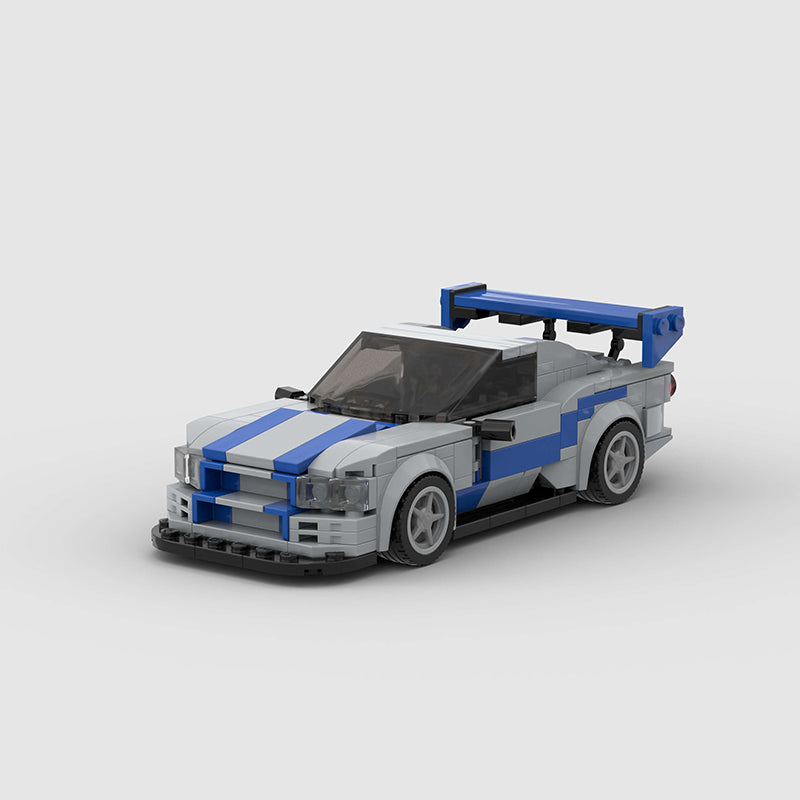 Nissan Skyline R34 Car MOC - Minifigure Bricks