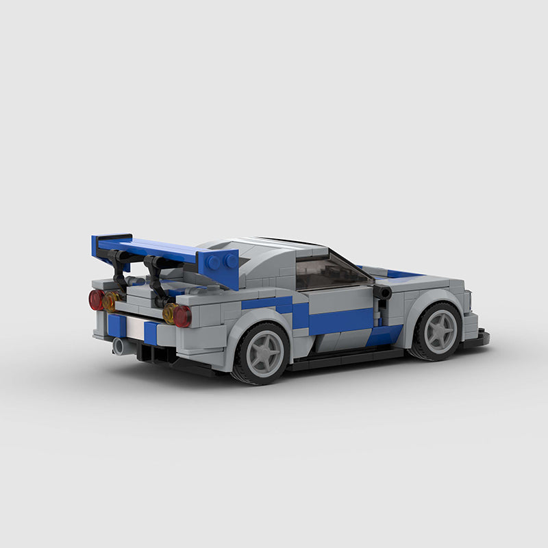 Nissan Skyline R34 Car MOC - Minifigure Bricks