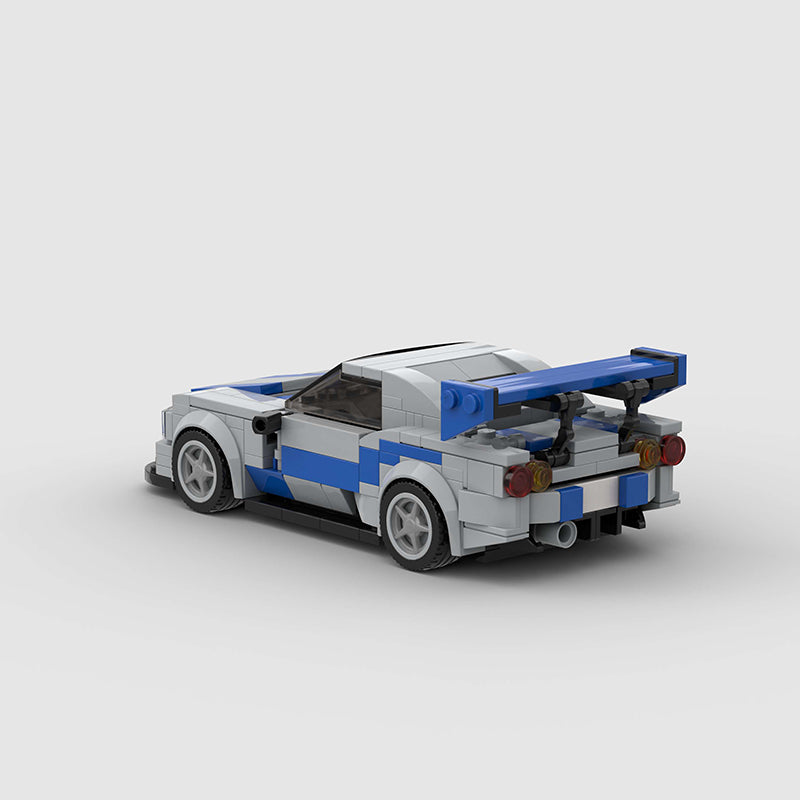 Nissan Skyline R34 Car MOC - Minifigure Bricks