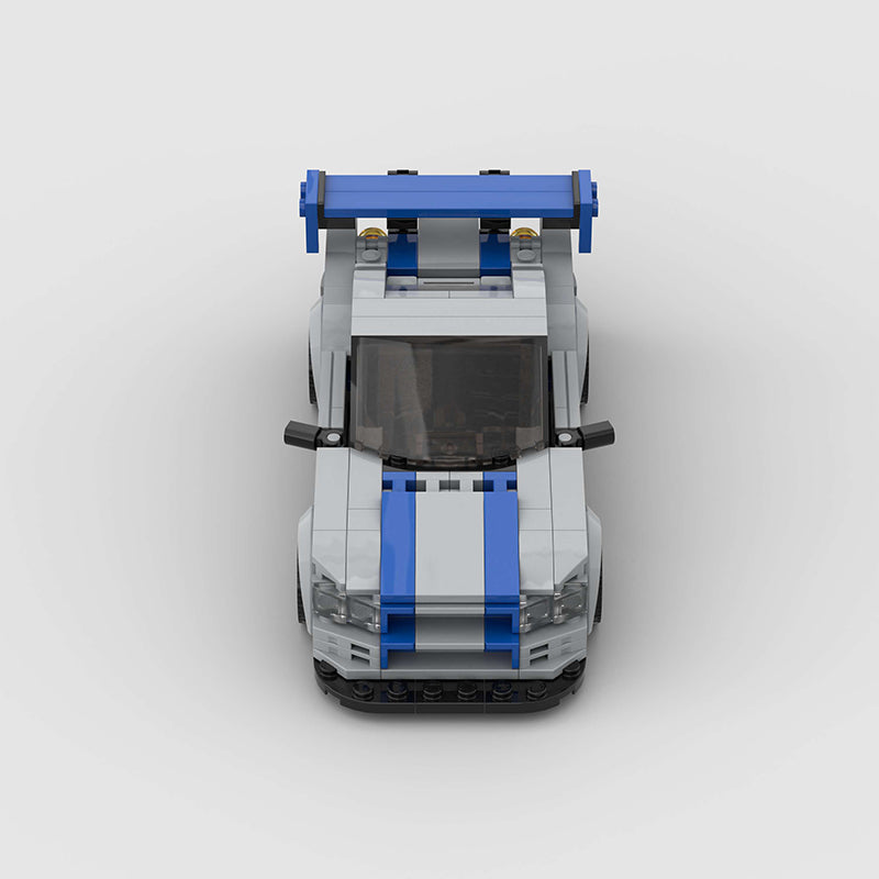 Nissan Skyline R34 Car MOC - Minifigure Bricks