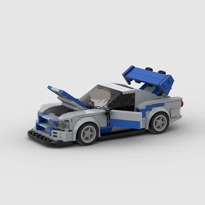Nissan Skyline R34 Car MOC - Minifigure Bricks