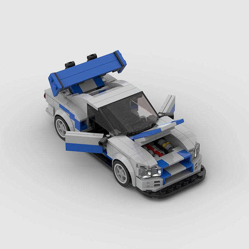 Nissan Skyline R34 Car MOC - Minifigure Bricks