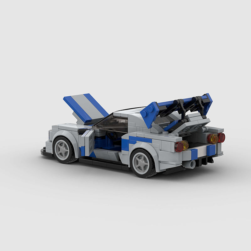 Nissan Skyline R34 Car MOC - Minifigure Bricks