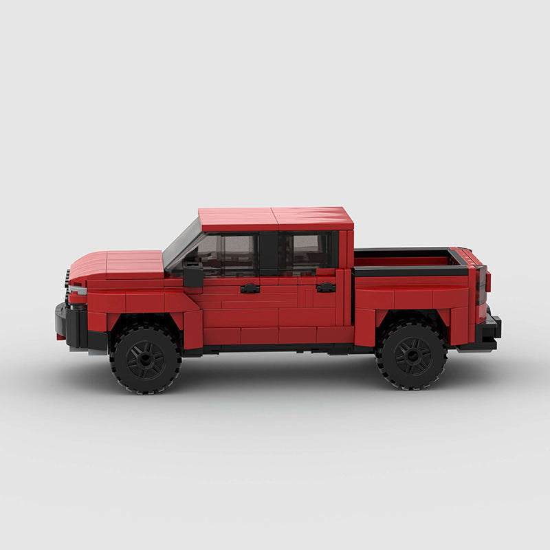 Chevrolet Silverado Pickup Truck Custom Car MOC - Minifigure Bricks