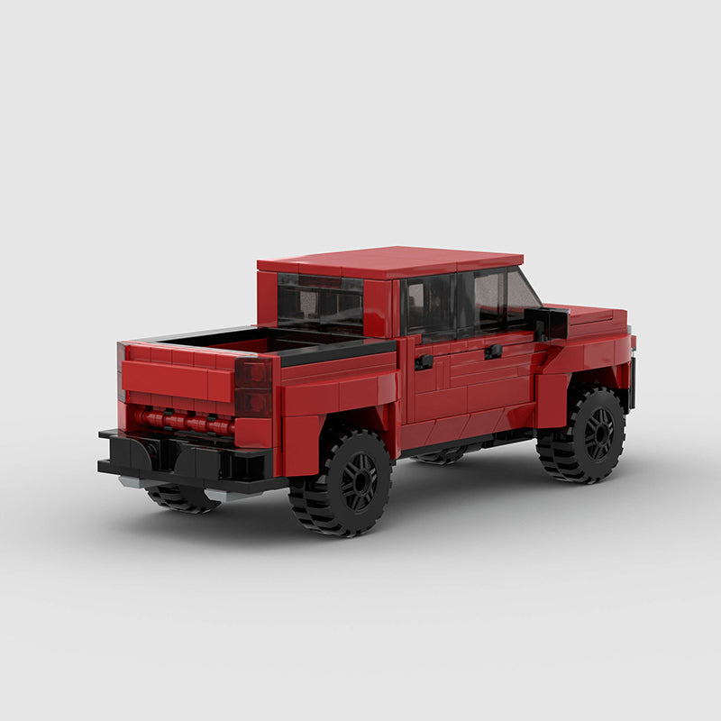 Chevrolet Silverado Pickup Truck Custom Car MOC - Minifigure Bricks
