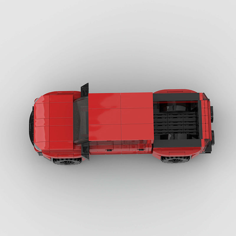 Chevrolet Silverado Pickup Truck Custom Car MOC - Minifigure Bricks