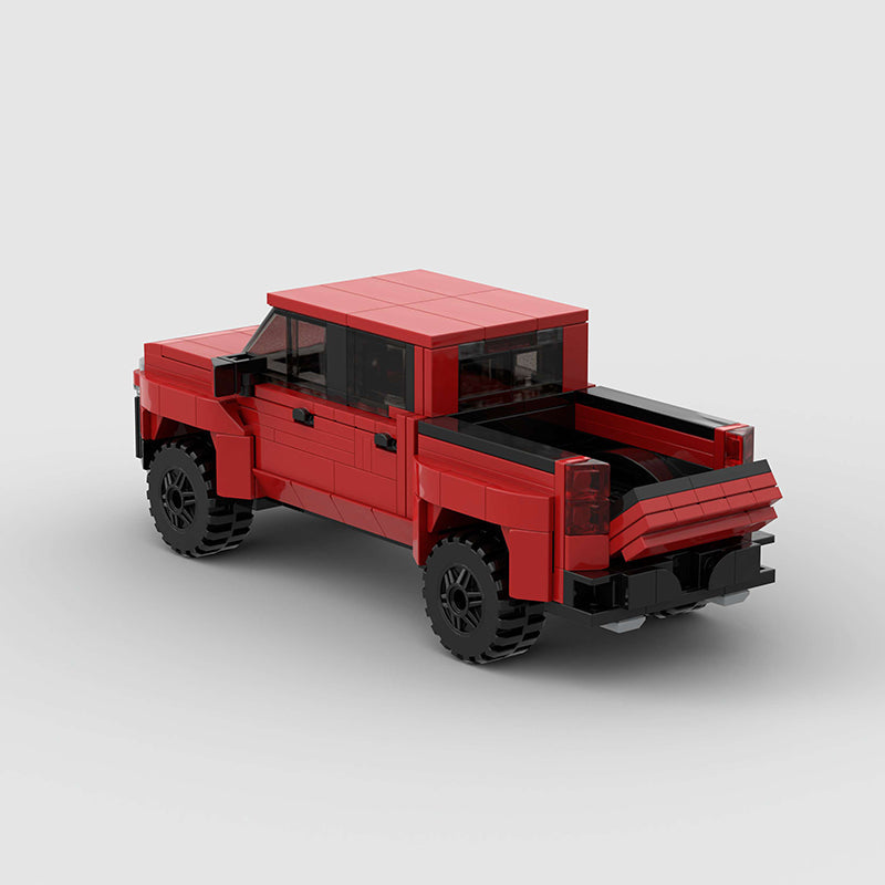 Chevrolet Silverado Pickup Truck Custom Car MOC - Minifigure Bricks