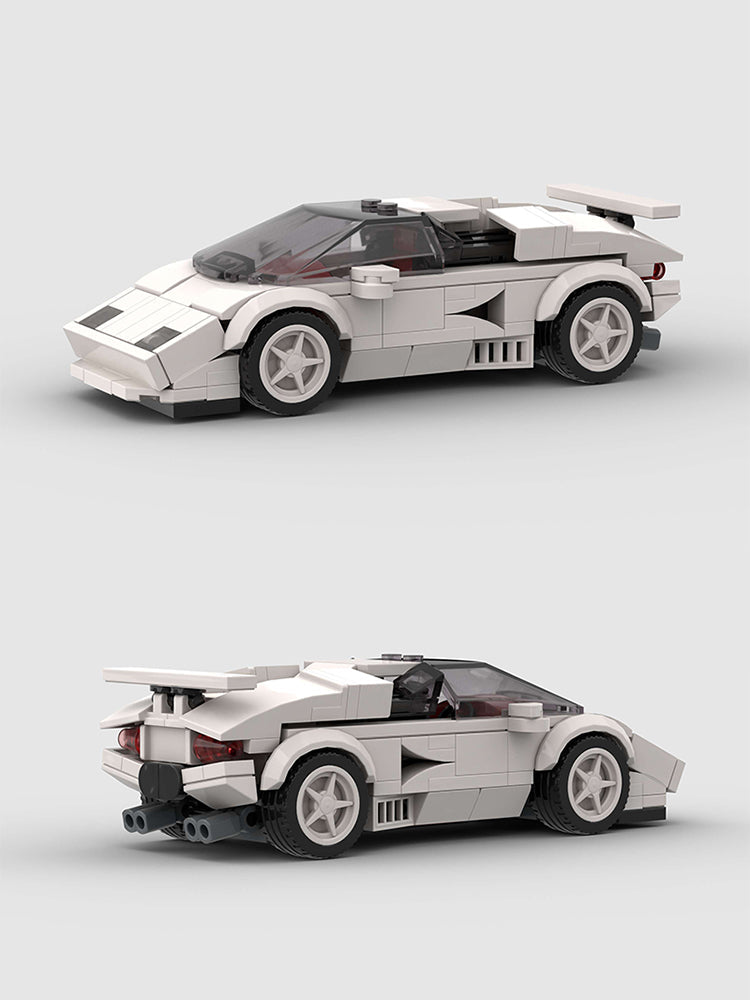 Lamborghini Countach Classic White Custom Car