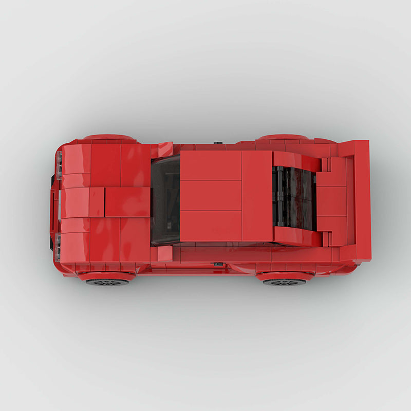 BMW E30 Red Custom Car MOC