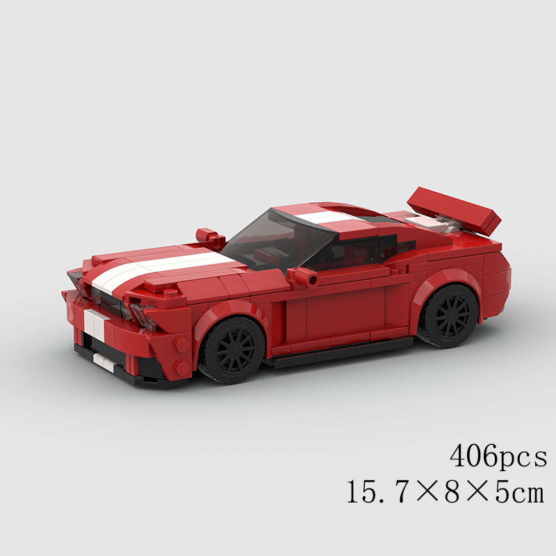 Ford Mustang Red Custom Car MOC