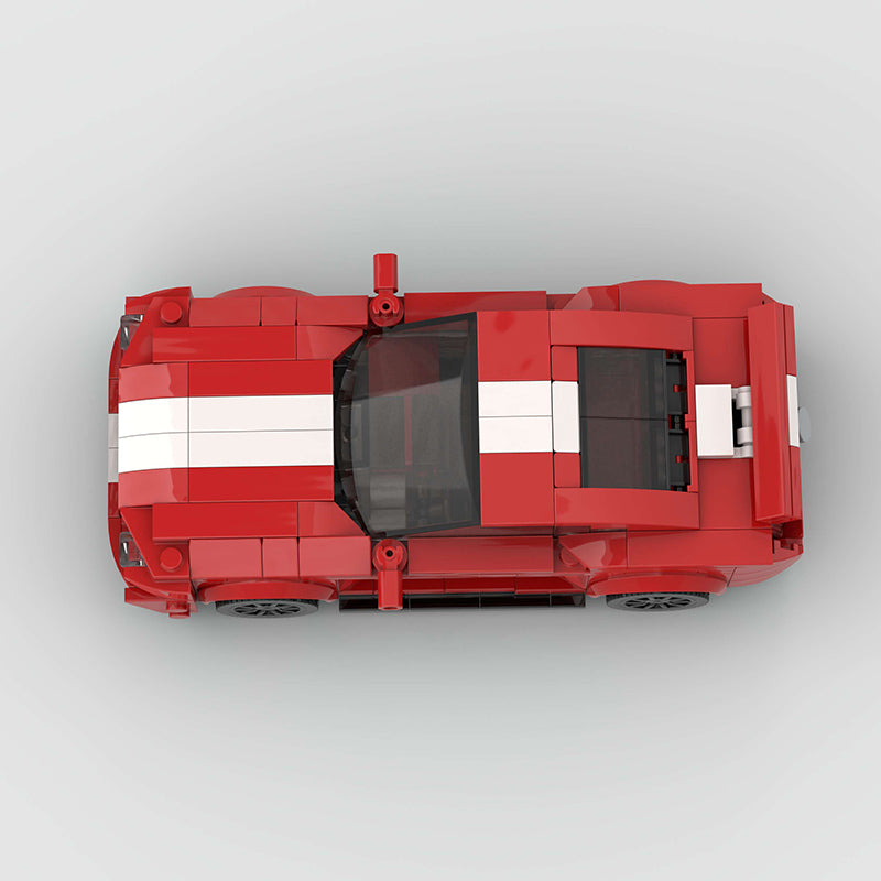 Ford Mustang Red Custom Car MOC