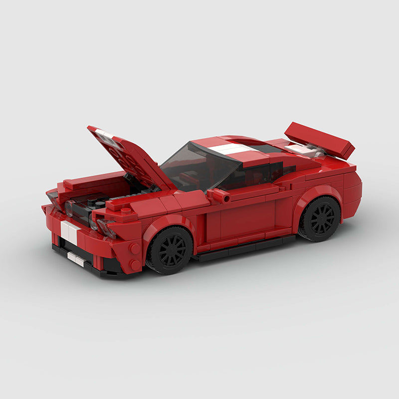 Ford Mustang Red Custom Car MOC
