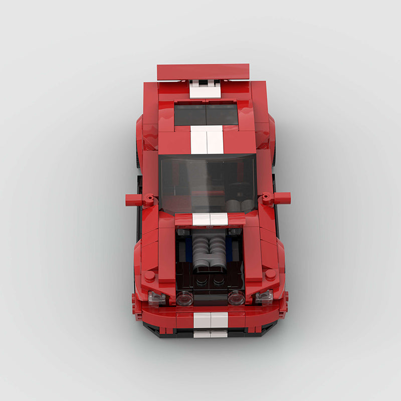Ford Mustang Red Custom Car MOC