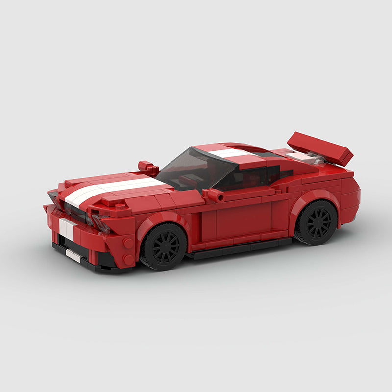 Ford Mustang Red Custom Car MOC