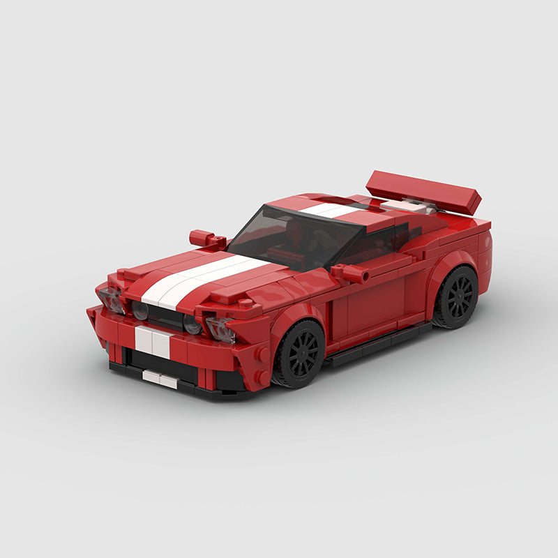 Ford Mustang Red Custom Car MOC