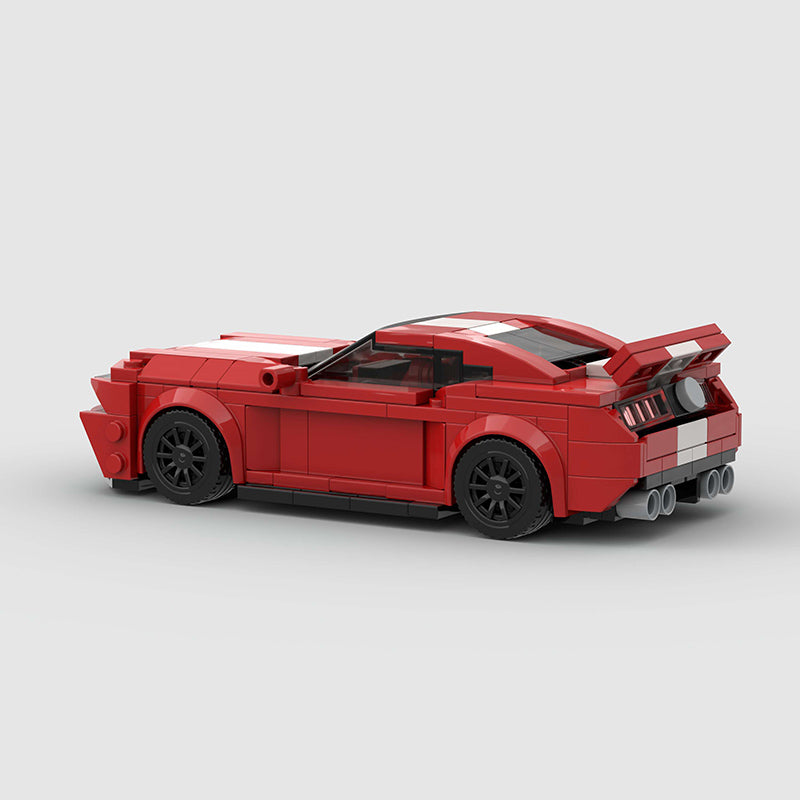 Ford Mustang Red Custom Car MOC