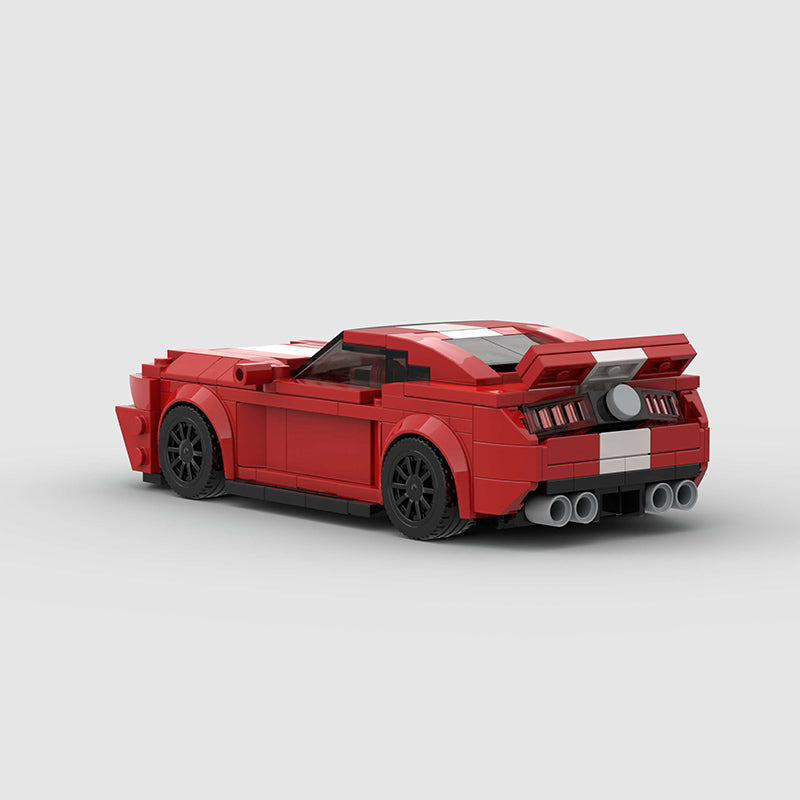 Ford Mustang Red Custom Car MOC