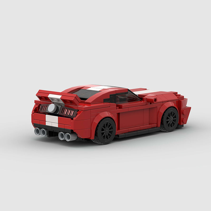 Ford Mustang Red Custom Car MOC