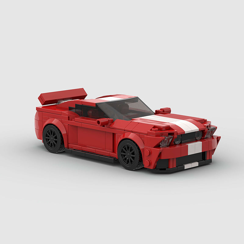 Ford Mustang Red Custom Car MOC