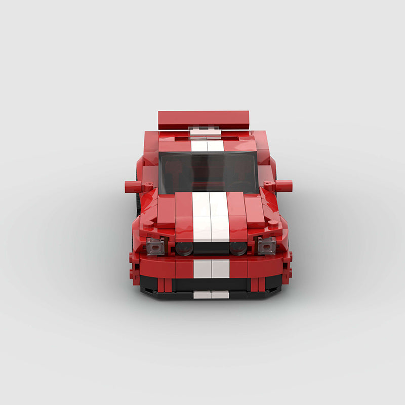 Ford Mustang Red Custom Car MOC