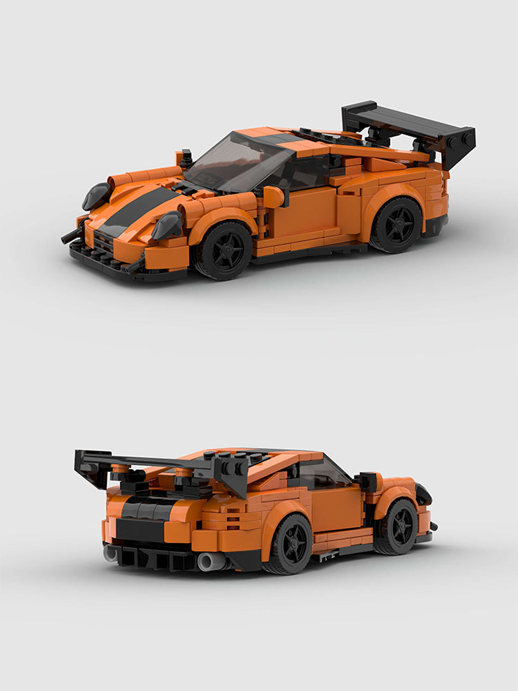 Porsche 911 GT2RS Orange Custom Car MOC
