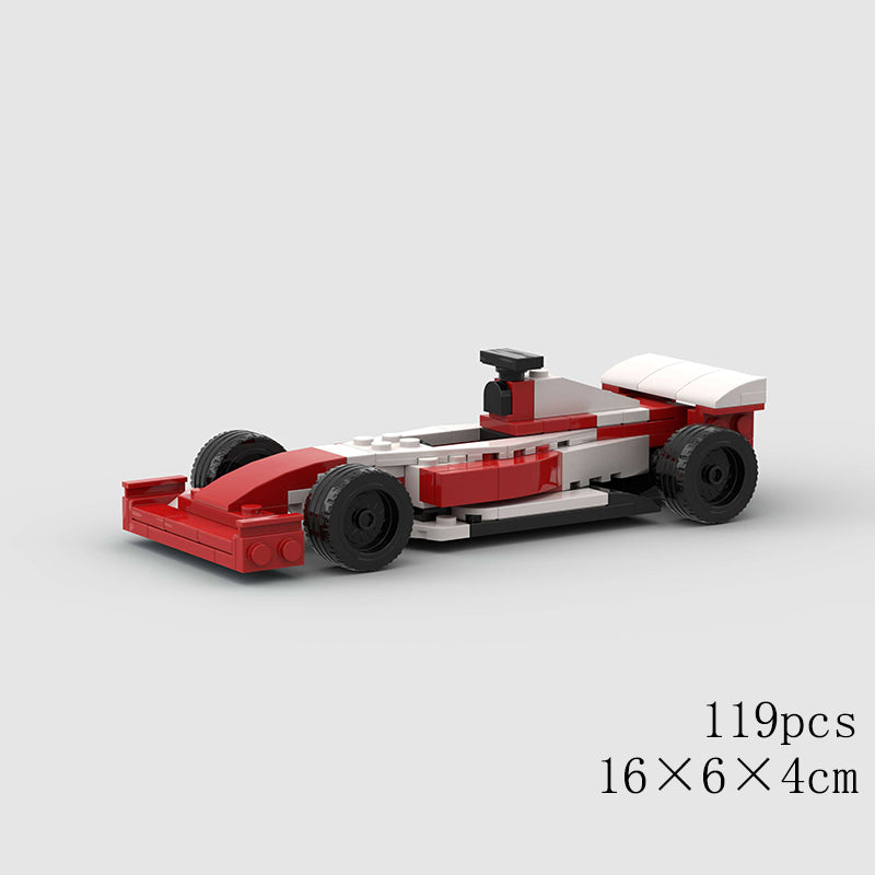 Formula One Car (Red and White) Custom Car MOC