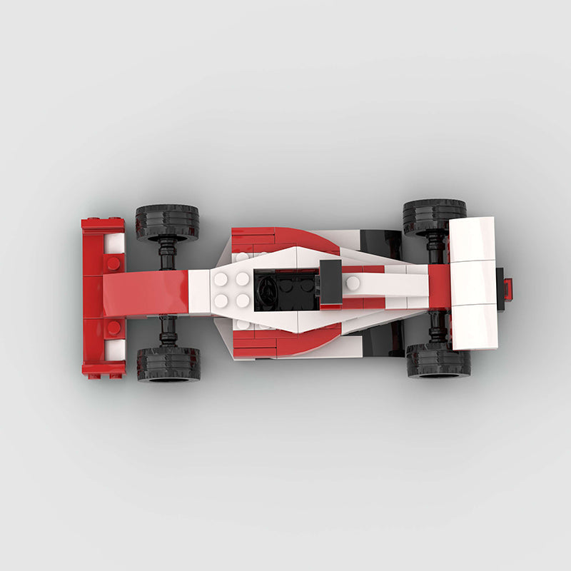 Formula One Car (Red and White) Custom Car MOC