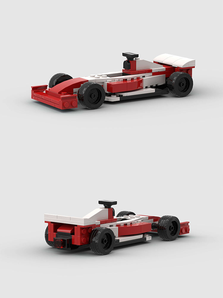 Formula One Car (Red and White) Custom Car MOC
