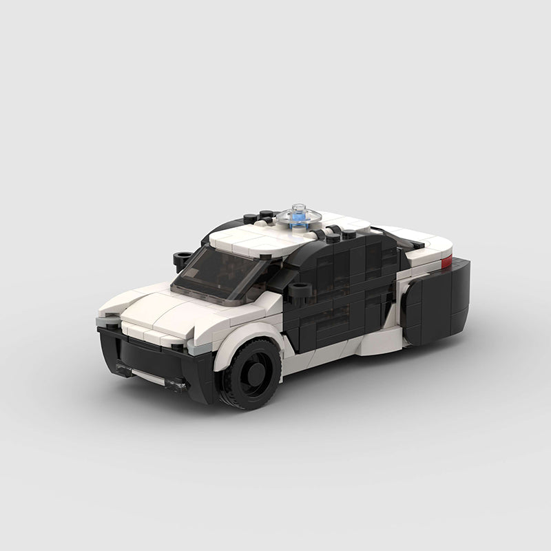 City Police Car Custom Car MOC - Minifigure Bricks