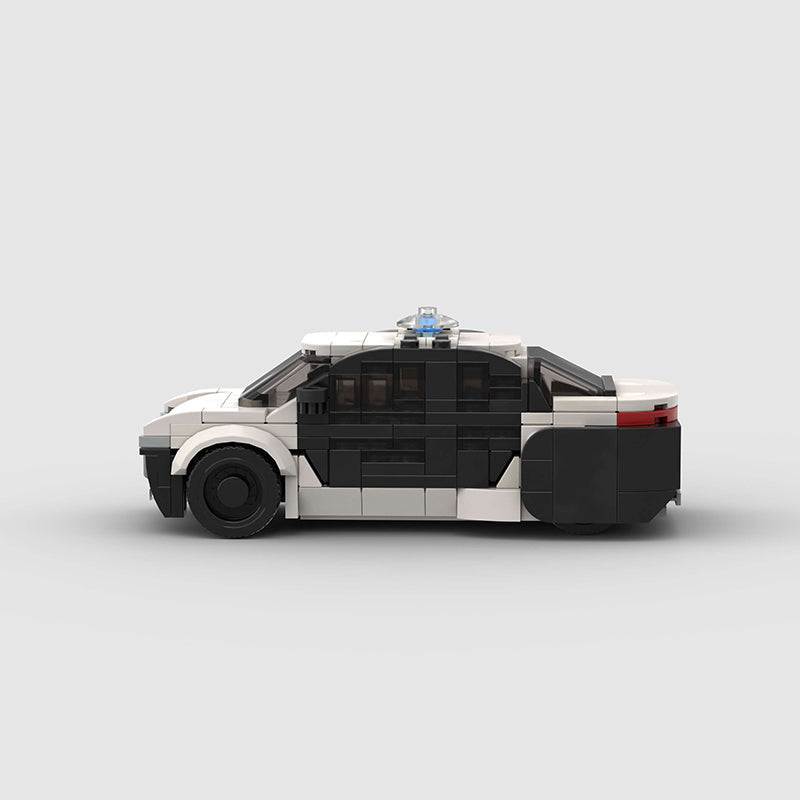 City Police Car Custom Car MOC - Minifigure Bricks