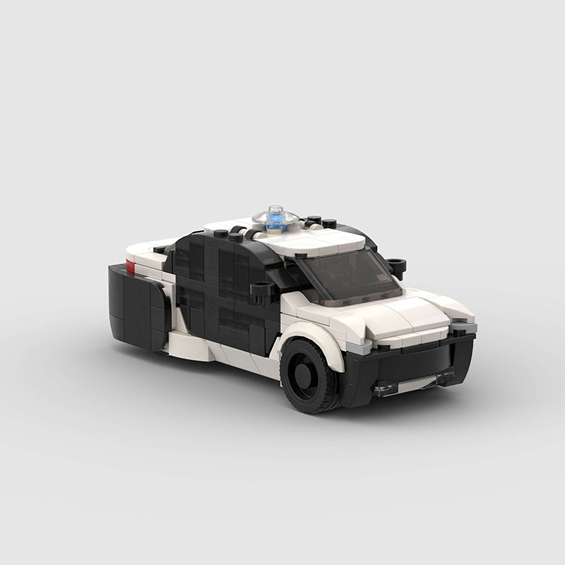 City Police Car Custom Car MOC - Minifigure Bricks