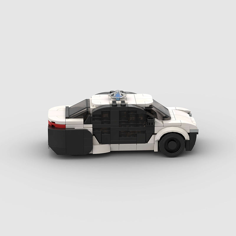 City Police Car Custom Car MOC - Minifigure Bricks
